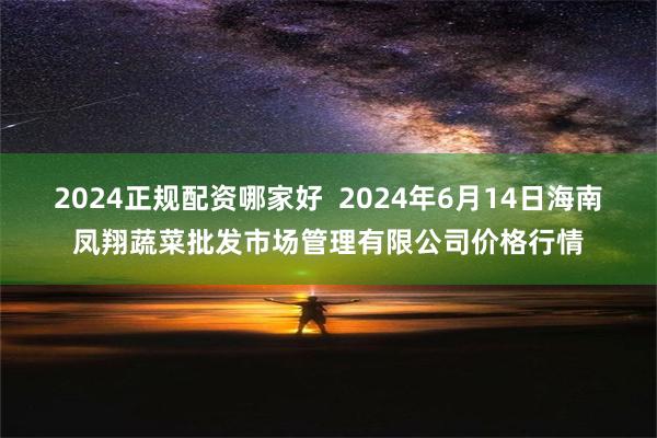 2024正规配资哪家好  2024年6月14日海南凤翔蔬菜批发市场管理有限公司价格行情