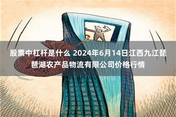 股票中杠杆是什么 2024年6月14日江西九江琵琶湖农产品物流有限公司价格行情