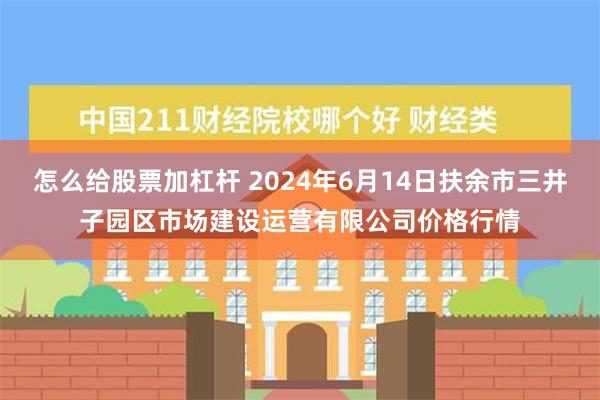 怎么给股票加杠杆 2024年6月14日扶余市三井子园区市场建设运营有限公司价格行情