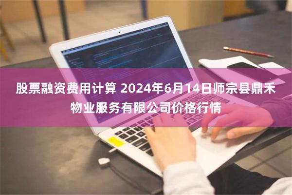 股票融资费用计算 2024年6月14日师宗县鼎禾物业服务有限公司价格行情