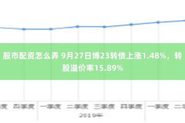 股市配资怎么弄 9月27日博23转债上涨1.48%，转股溢价率15.89%