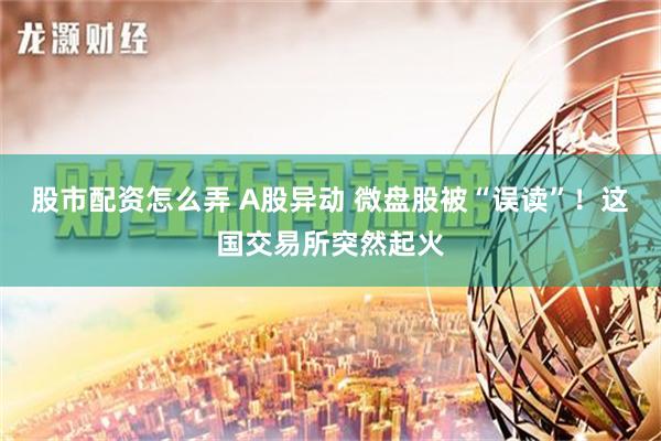 股市配资怎么弄 A股异动 微盘股被“误读”！这国交易所突然起火