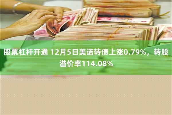 股票杠杆开通 12月5日美诺转债上涨0.79%，转股溢价率114.08%