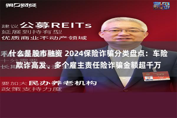 什么是股市融资 2024保险诈骗分类盘点：车险欺诈高发、多个雇主责任险诈骗金额超千万